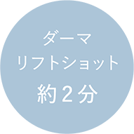 ダーマリフトショット約２分